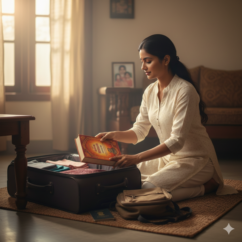 should we keep religious book in bag while travelling