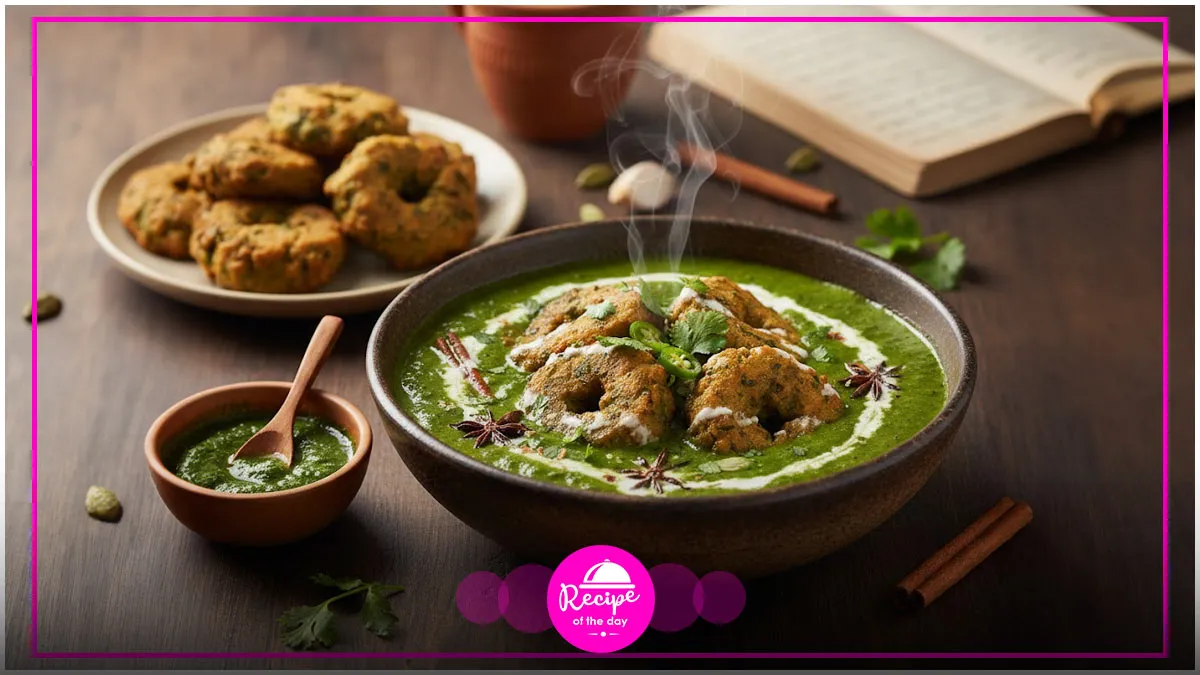 Palak gravy Vada recipe