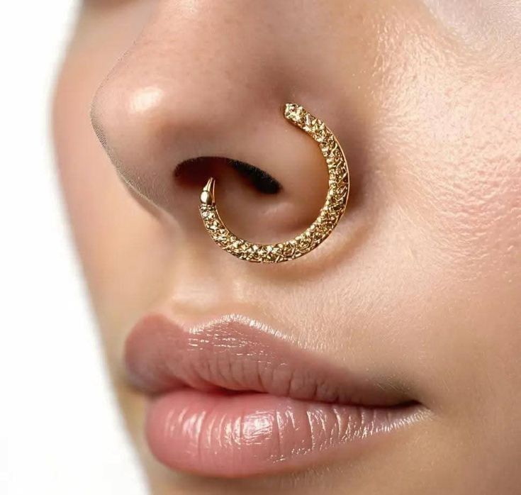 gold bali nose ring