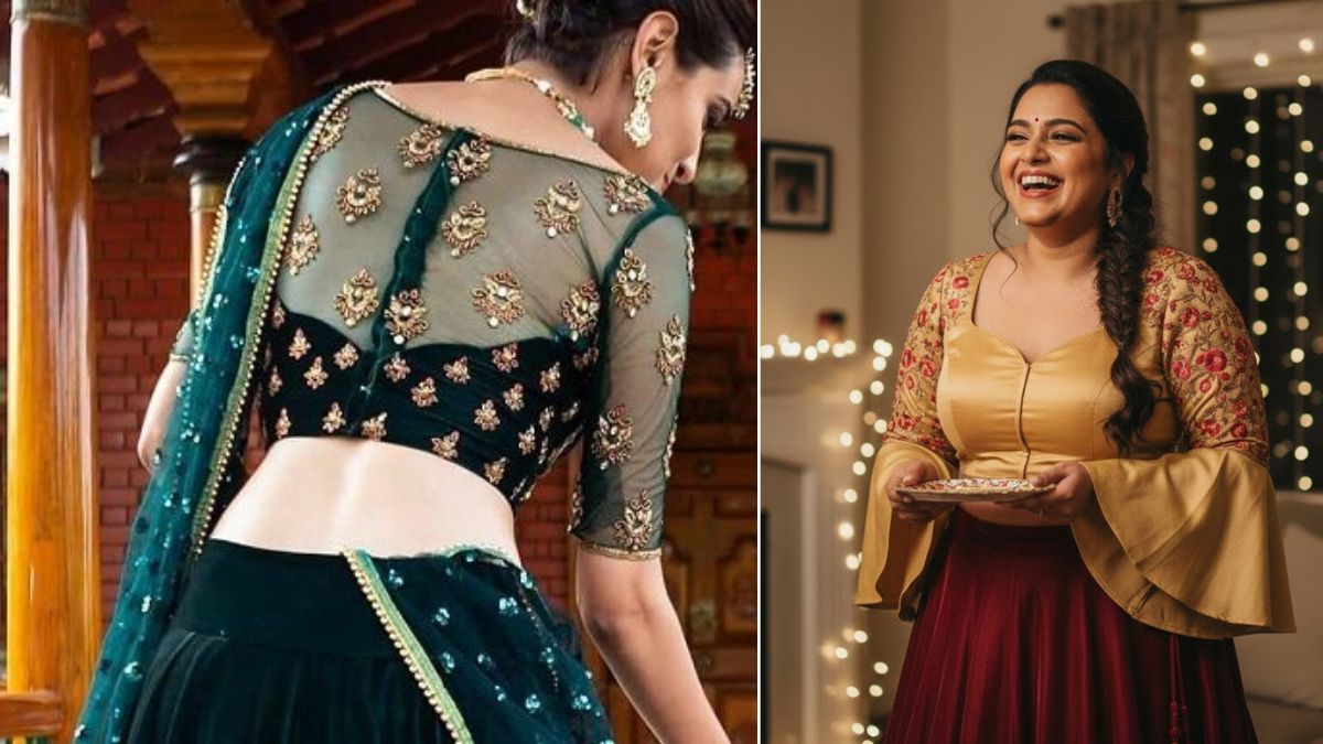 वेलवेट Lehenga के साथ पेयर करें इस तरह की चोली, देखें लेटेस्‍ट ड‍िजाइंस