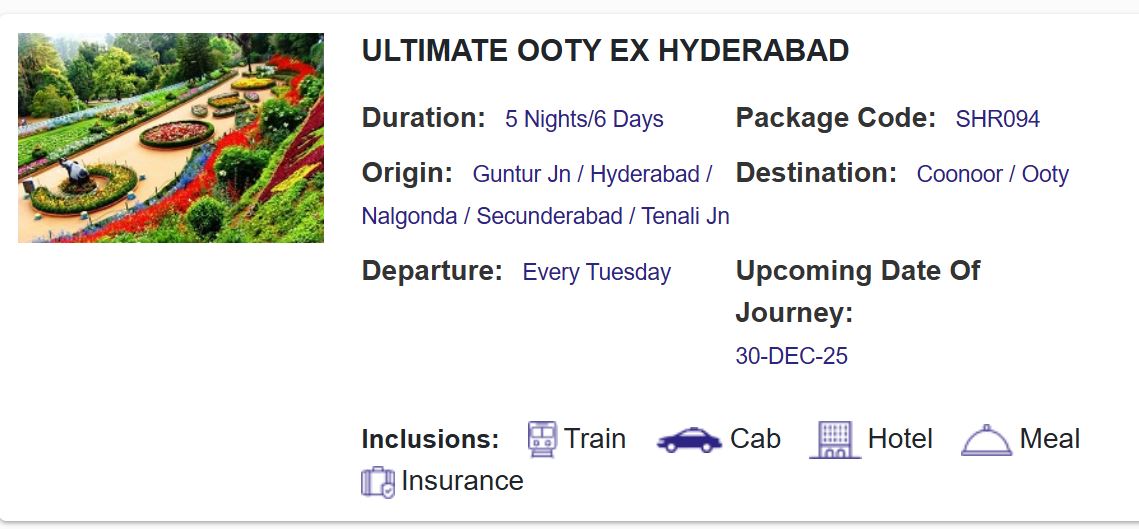 top 3 new year 2026 tour packages of indian railway