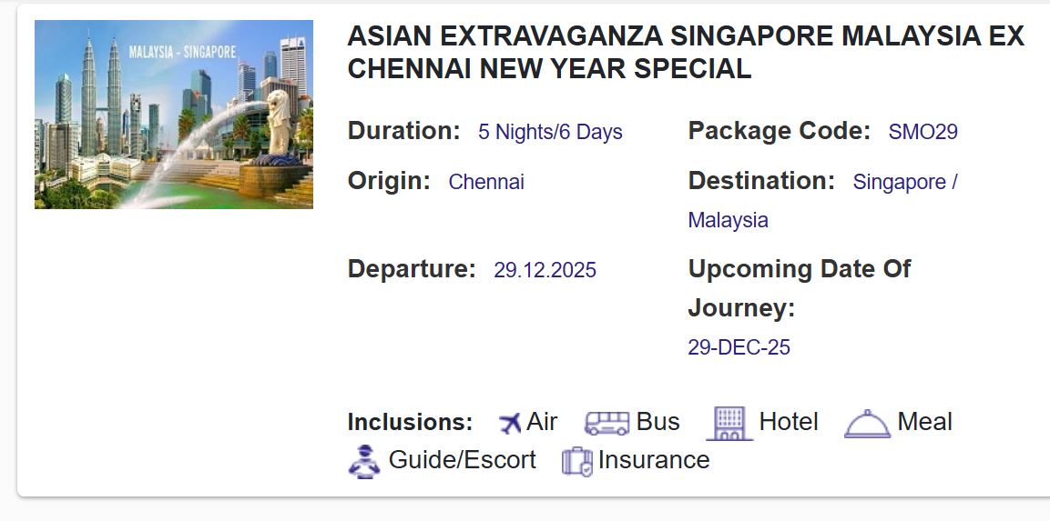 top 3 new year 2026 tour packages of indian railways