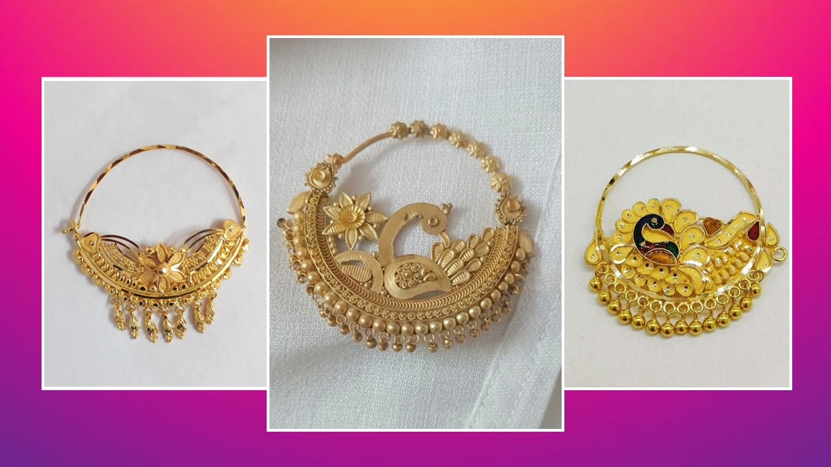Gold Nath Designs: चेहरे की खूबसूरती बढ़ा देगी इस तरह की सोने की नथ, देखें एक से एक डिजाइंस
