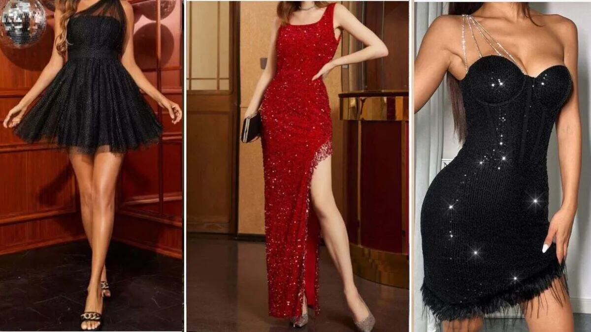 party wear dress for women on christmas celebration