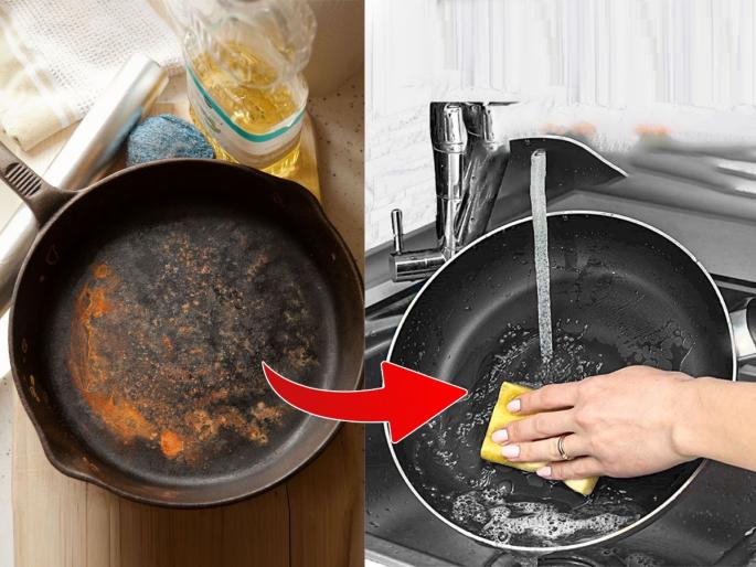 iron tawa deep cleaning at home