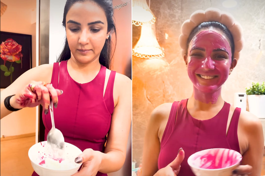 jasmin bhasin beetroot face pack