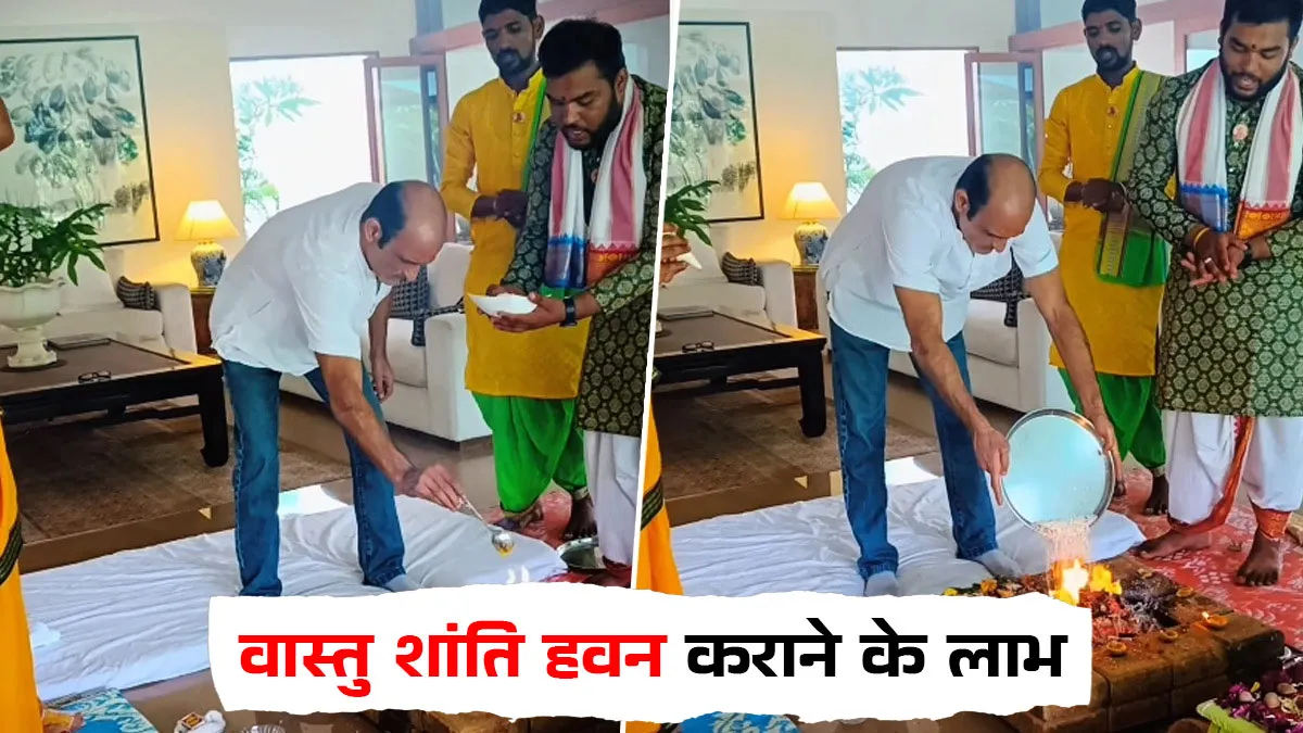 akshay khanna performed vastu shanti havan