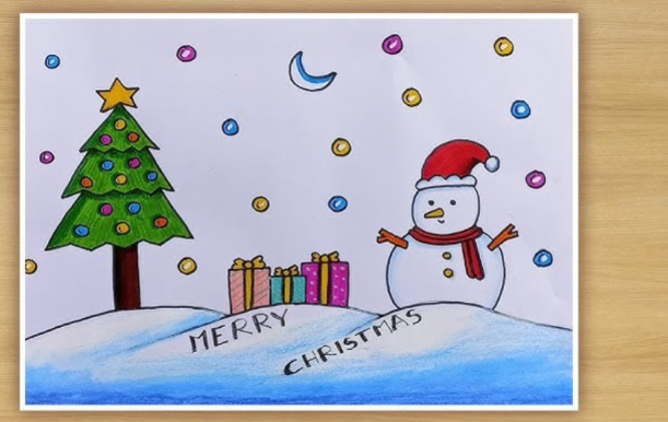 Christmas Tree Drawing