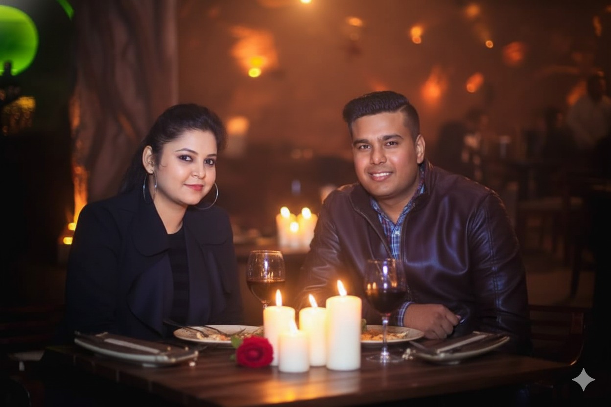 Prompt For Candlelight Couple Photo