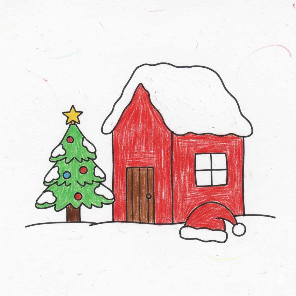 christmas gift drawing ideas for kids