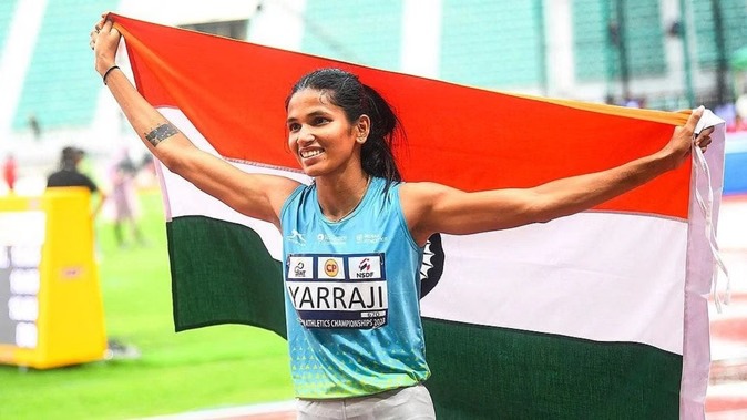 Jyothi Yarraji national record