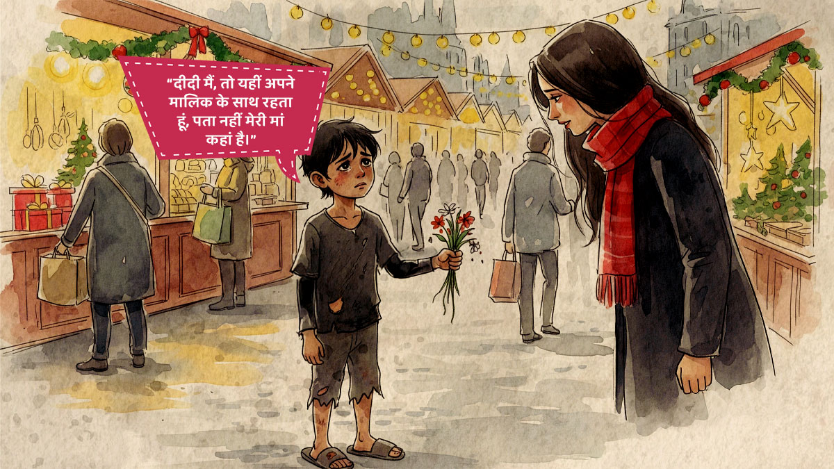 christmas story about a lonely 8 year old boy looking for his mother sad emotional fiction