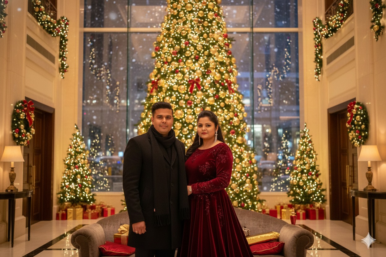 google gemini christmas prompt to generate image editing tools