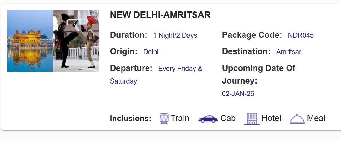 irctc new year 2026 budget tour package 3