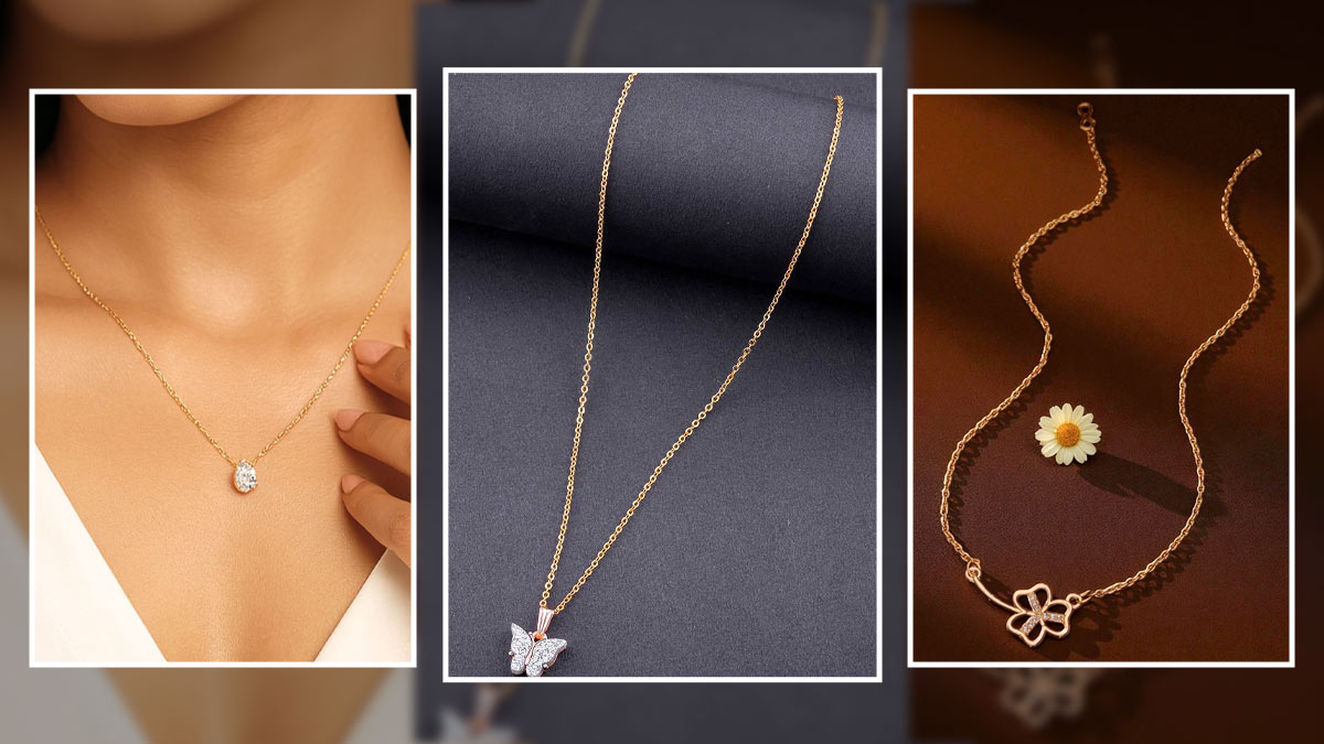 Simple Chain Pendant Designs Ideas: न्यू ईयर पार्टी के आउटफिट के साथ वियर करें सिंपल चेन पेंडेंट, देखें लेटेस्ट डिजाइंस
