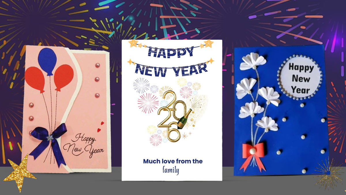 New Year Greetings Card 2026: मिनटों में तैयार हो जाएंगे ये न्यू ईयर ग्रीटिंग कार्ड्स, नए साल के स्वागत के लिए यहां से लें बेस्ट आइडियाज

