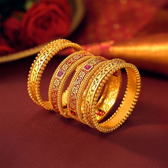 gold plated bangles