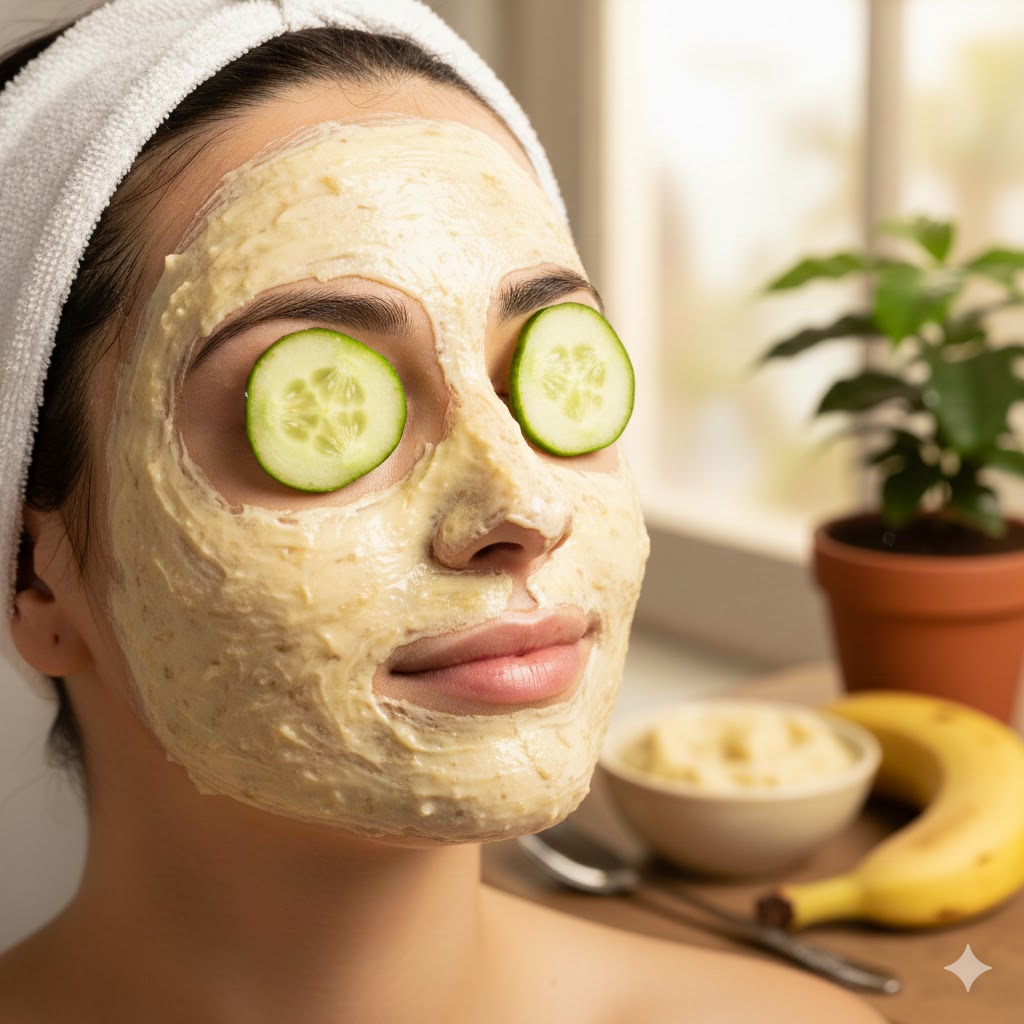 banana malai face mask