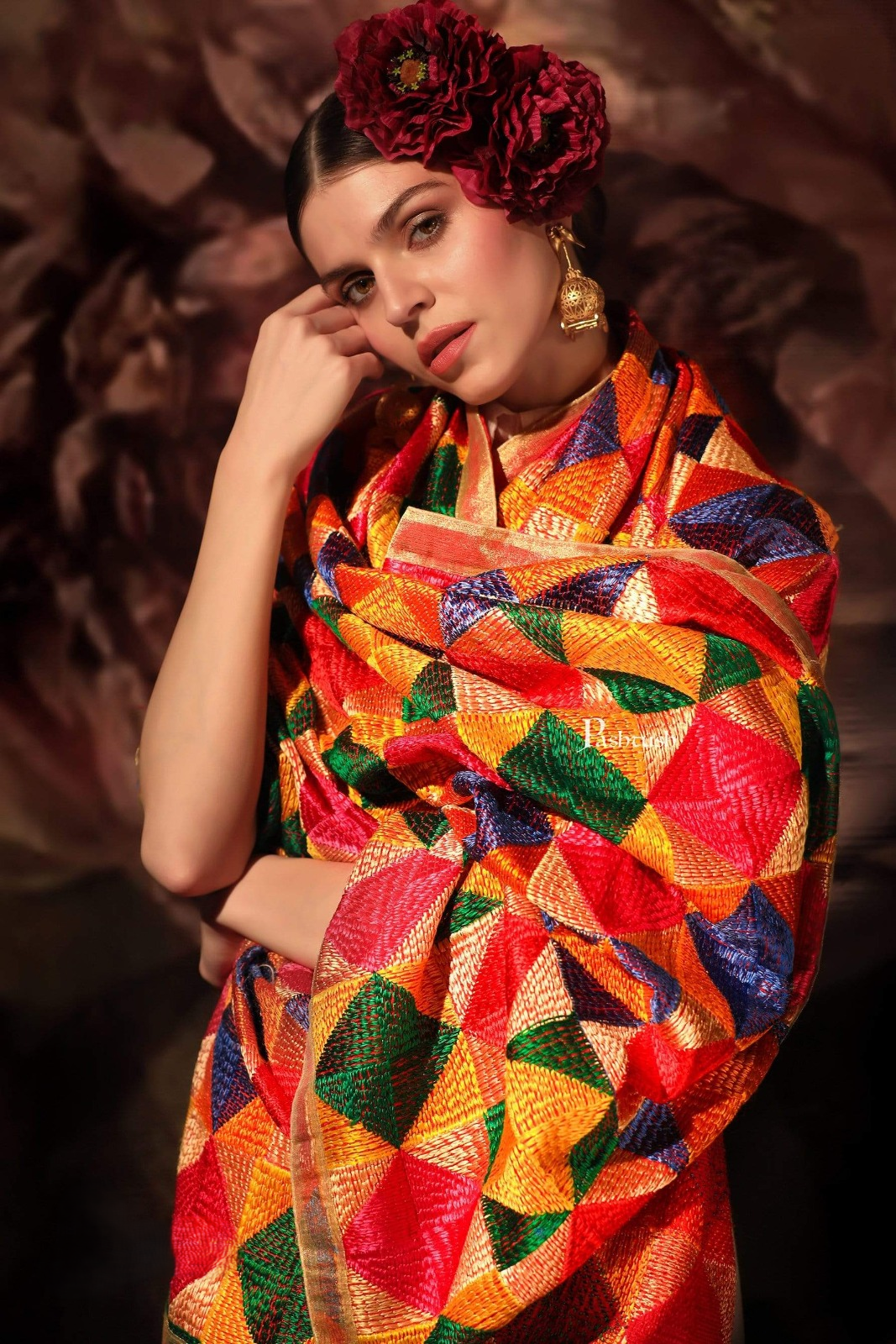 Multicolor Phulkari Dupatta