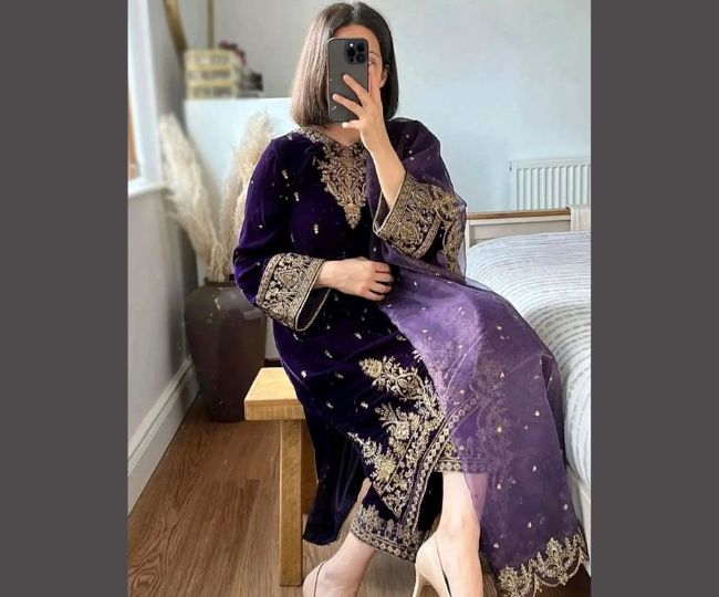 velvet suit designs for lohri 2026 (4)