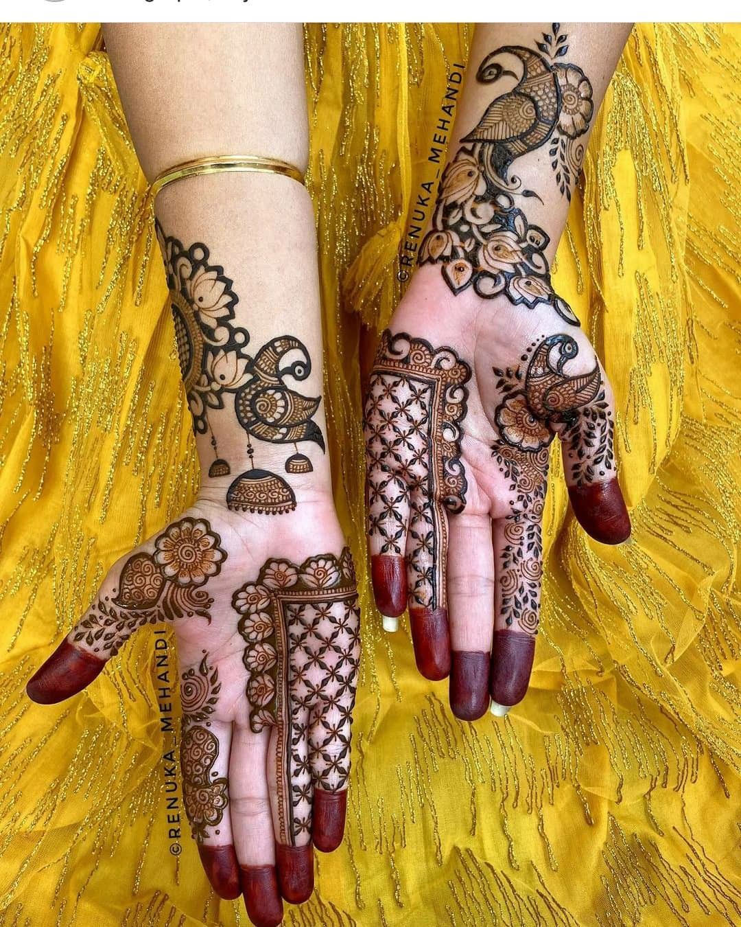 front hand mehndi designs