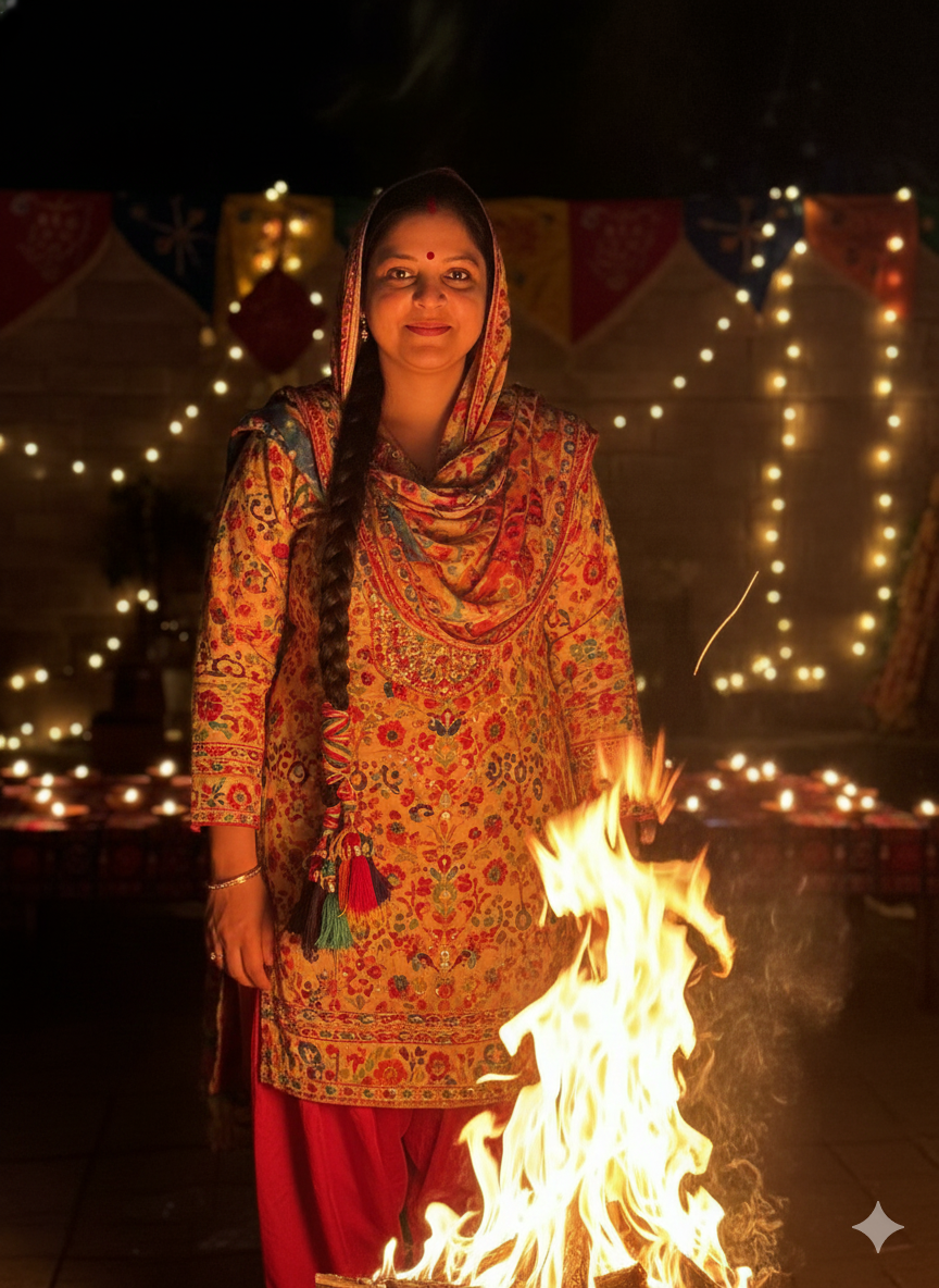 how to create ai photo in suit and paranda with prompt on makar sankrantis