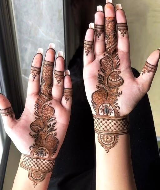 simple lohri mehndi designs