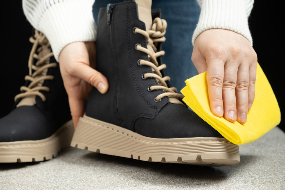 hack to remove creases from winter boots