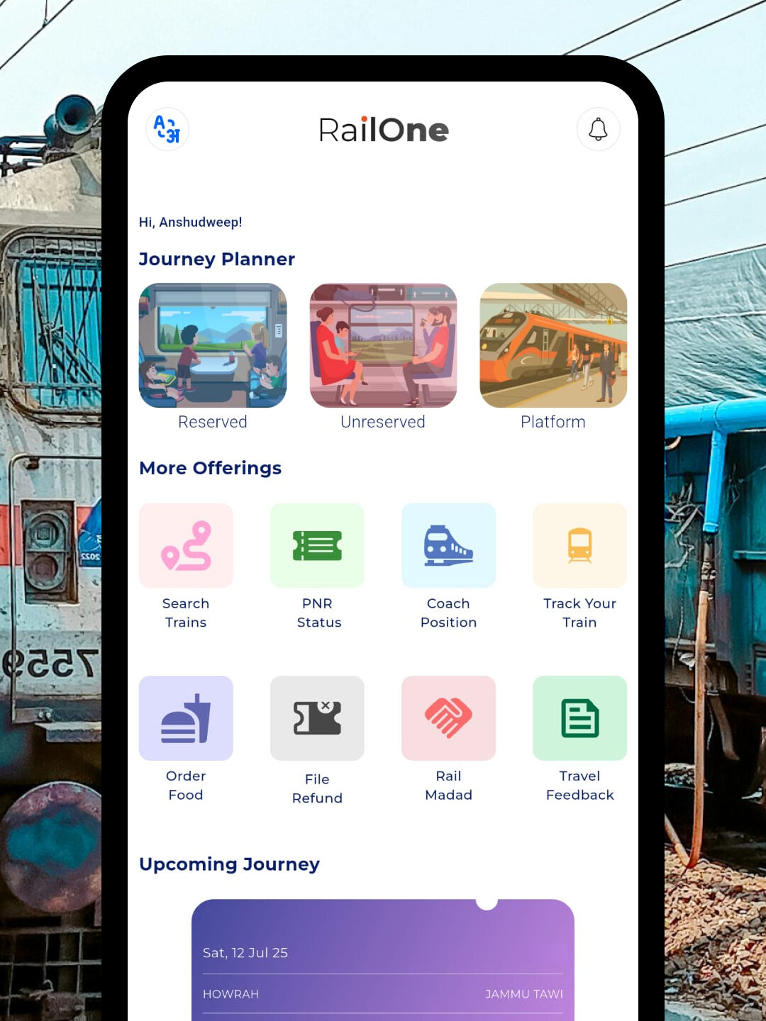 railone app 3 percent discount on journal ticket know step by step booking guide