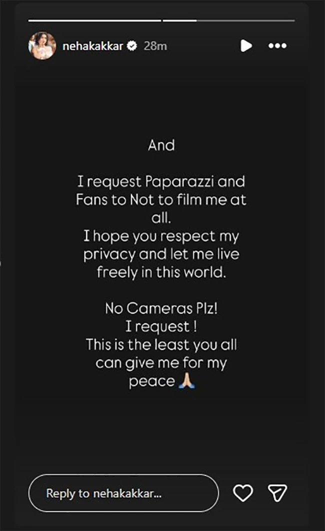 neha kakkar takes break