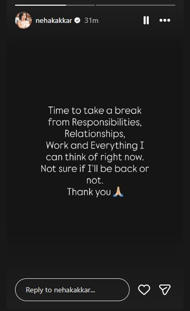 neha kakkar viral post