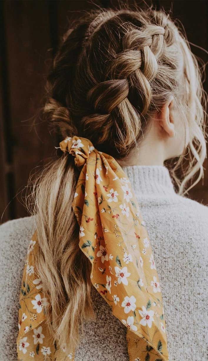 scarf styling hair accessories