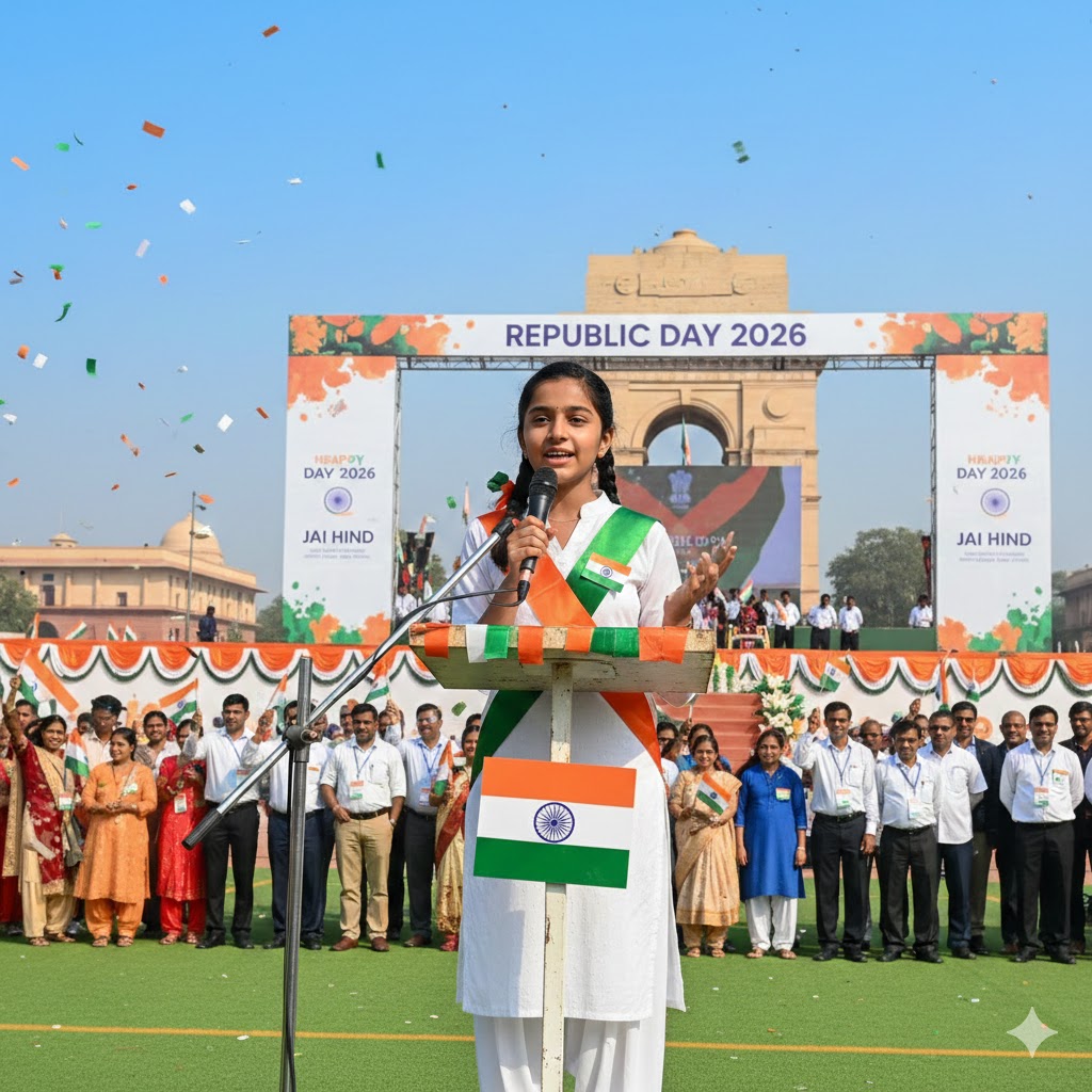 indian girl Republic Day 2026 speech