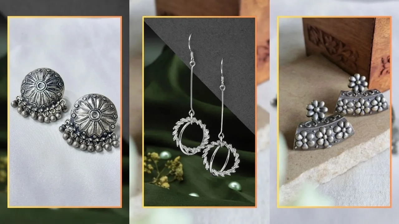 silver earrings for daily wear