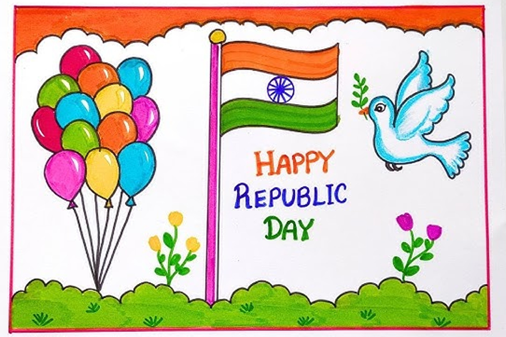 Republic Day drawing ideas for kids
