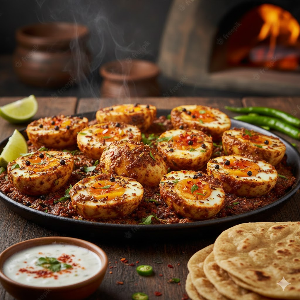 spicy roasted masala egg