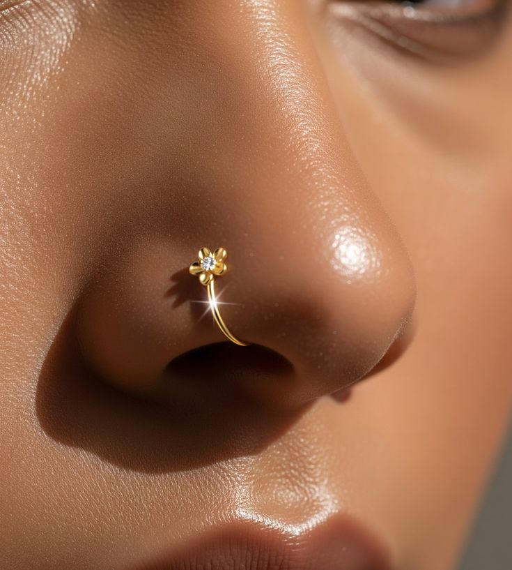 simple aur elegant nose pin designs