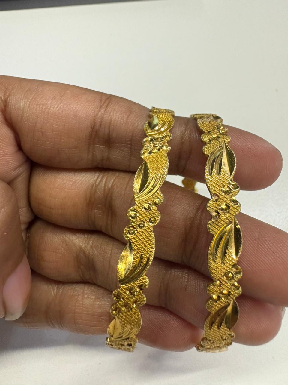 artificial gold kangan designs