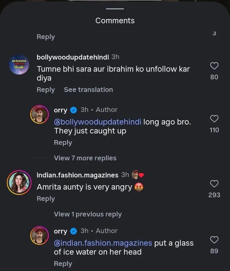 sara and orry controversy