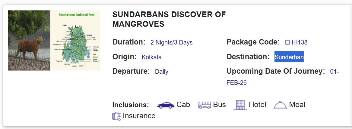 sundarban tour package from kolkata irctc travel guide budget and full facilityq