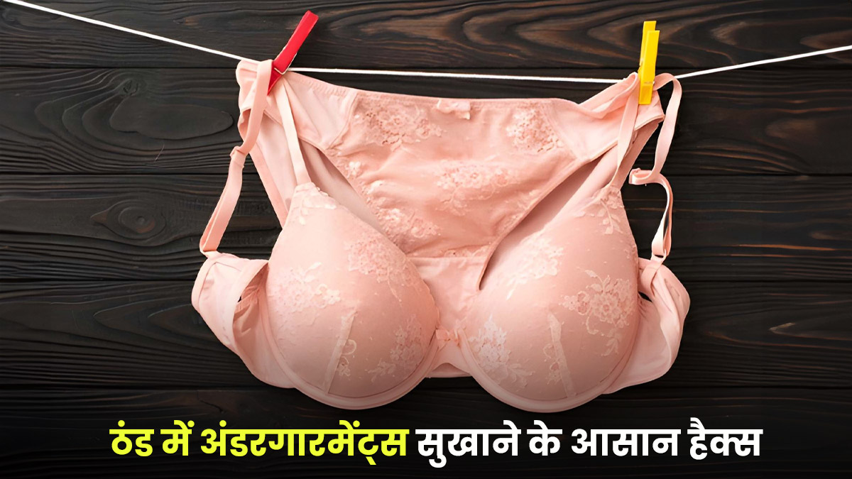 बिना धूप के ठंड में अंडरगारमेंट्स सुखाने में होती है दिक्कत, इन हैक्स से मिनटों में होंगे Dry 
