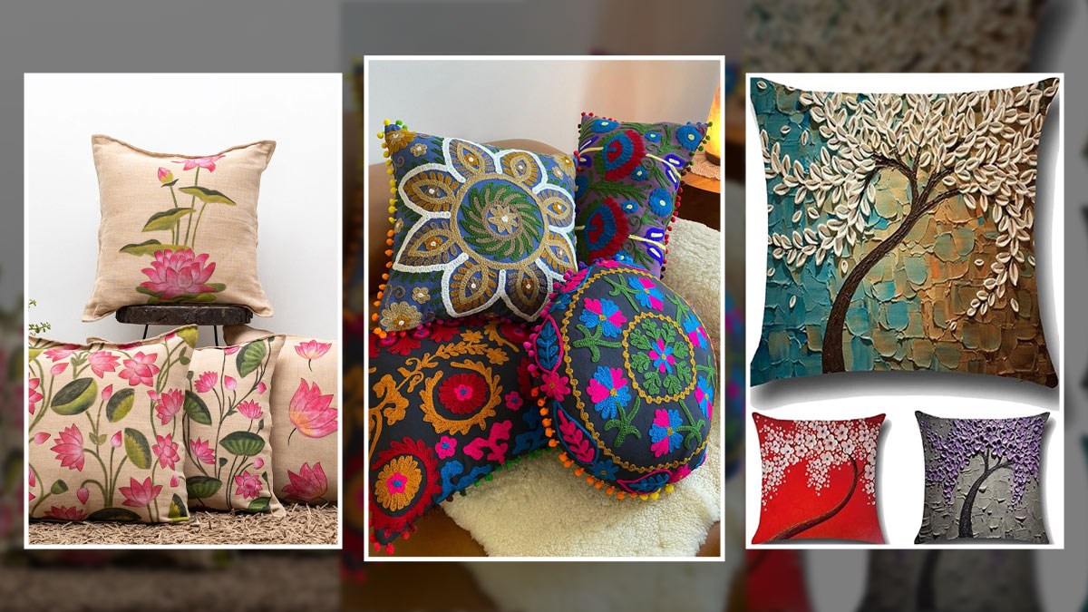 Cushion Cover Set Designs: पुराने कुशन कवर से हो गई हैं बोर? आजमाएं ये तरीके
