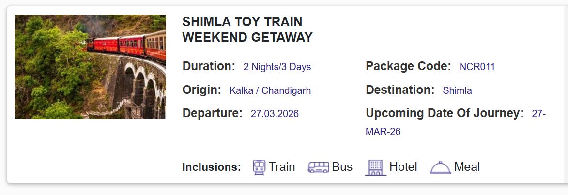 february 2026 irctc tour packages under rs 7000 only 3