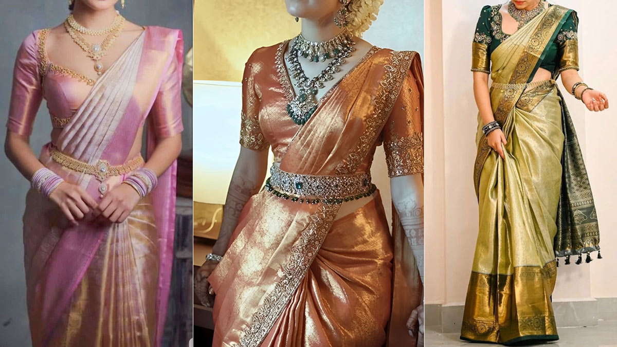 Kanjivaram Saree Designs: कांजीवरम साड़ी के ये डिजाइन आपकी बिदाई लुक को बना देंगे यादगार, ससुराल जाने के लिए ले सकती हैं ऐसा लुक