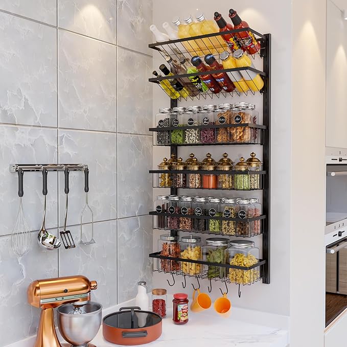 kitchen wall mounted shelves
