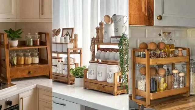 kitchen wooden rack