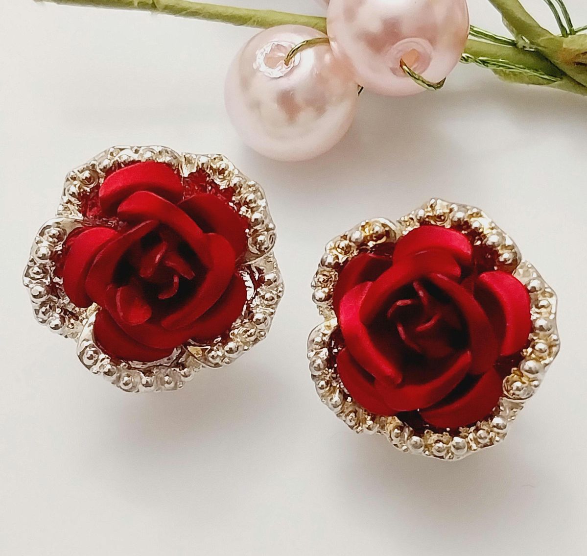 earring designs inspired by roses