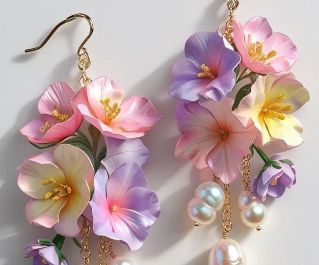 rose shaped earrings 7