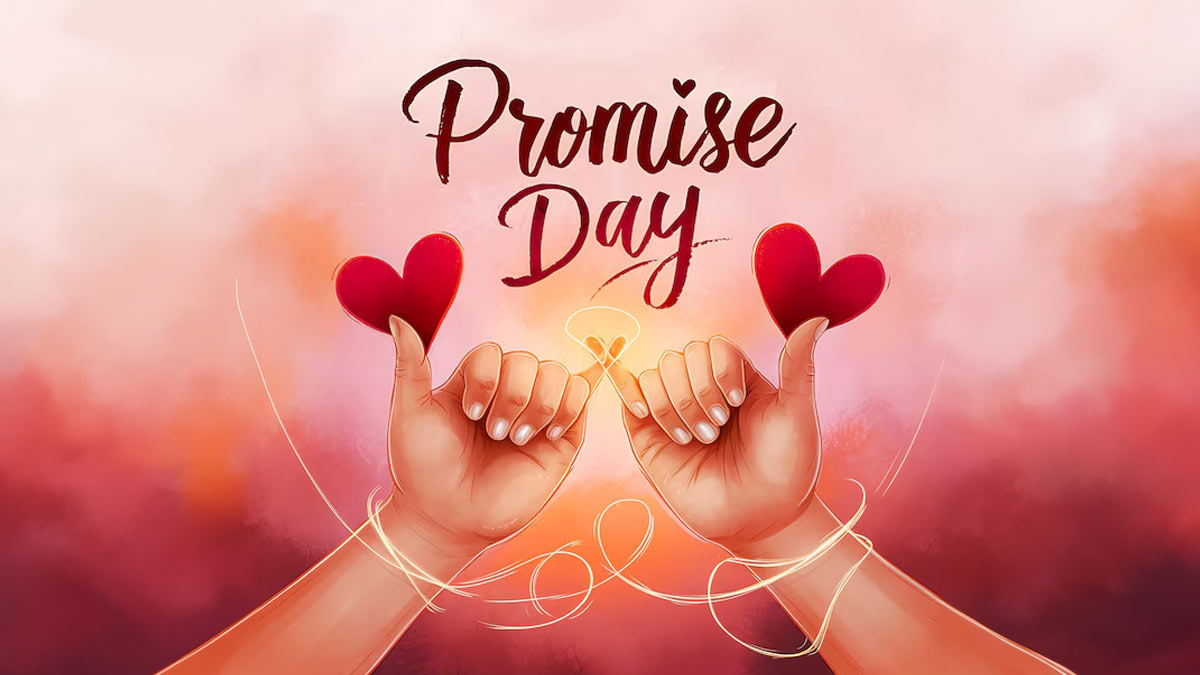 Promise Day Shayari & Quotes 2026: वादा है तुमसे हर मोड़ पर साथ निभाएंगे, खुशी हो या गम; कभी दूर नहीं जाएंगे; पार्टनर को भेजें ये प्यार भरी शायरी