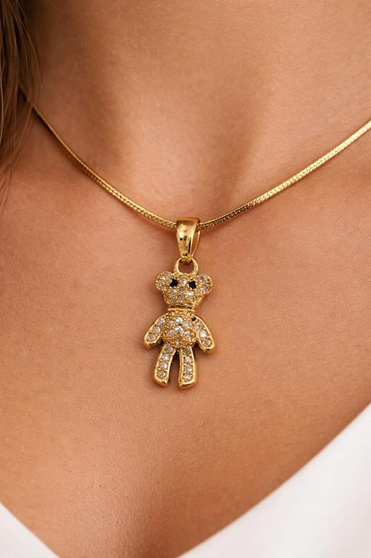 Teddy bear shaped pendant